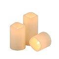 3er Set LED Kerze Kerzen mit Timer Batterie für Außen Outdoor Licht Ohupabzxawjh