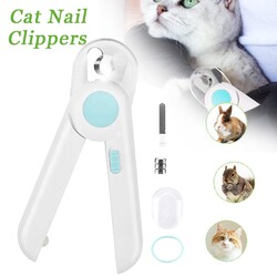 Krallenschere mit LED-Licht Professionelles Trimmerwerkzeug Nagelschneider Griff