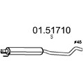 MTS 01.51710 Mittelschalldämpfer Schalldämpfer für OPEL Meriva A (X03)