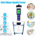 PH Wert Wasser Messgerät Digital Temp TDS EC Messer Tester Aquarium Pool Prüfer