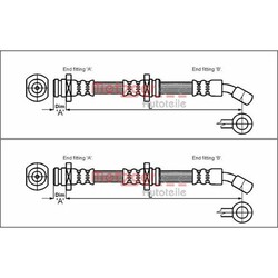 2X METZGER BREMSSCHLÄUCHE VORNE BEIDSEITIG PASSEND FÜR