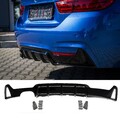 SCHWARZ GLANZ LACKIERT Diffusor Sport passend für M-Paket BMW F32 F33 F36 + ABE*