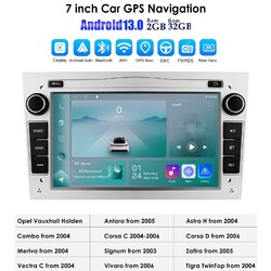 DAB 7"Android 13 Autoradio Carplay GPS Navi Für Opel Astra H Zafira B 2005-2014
