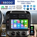 DAB+ Android 14 CarPlay Autoradio GPS WiFi 8-Core 6+128GB Für VW Polo 9N 9A KAM+