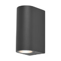LED Außenwandleuchte Up &Down IP44 Wand Spot Außenstrahler Lampe GU10 Anthrazith