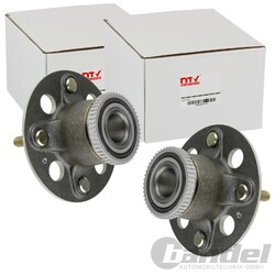 2X NTY RADLAGER-SATZ HINTEN BEIDSEITIG PASSEND FÜR HONDA ACCORD LINKS+RECHTS