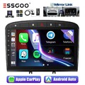 9 Zoll Autoradio Android 13 DAB+ CarPlay GPS Cam 1+32G Für Peugeot 408 308 07-13
