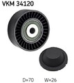 SKF VKM 34120 Umlenkrolle Keilrippenriemen für FORD MONDEO IV Turnier (BA7)