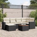 Gartenmöbel Sofa Garnitur Kissen Lounge Gartengarnitur 7-tlg. Poly Rattan vidaXL