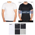 2er Pack Herren Basic T-Shirts schwarz , weiß , grau 100% Baumwolle Gr. M-XXL
