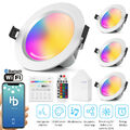 9W WiFi Bluetooth LED Einbaustrahler RGB+WW+CW Einbauspots Deckenspots Dimmbar 