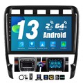 Android 13 64G  DAB+ CARPLAY Autoradio GPS WIFI Cam Für Porsche Cayenne 02-2010