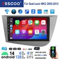 DAB 8Core Für Seat LEON 1P1 2005-2012 Android14 Autoradio 128G Apple Carplay GPS