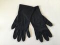 Elegante Damen Satin Handschuhe schwarz kurze Handschuhe Einheitsgröße Neuwertig