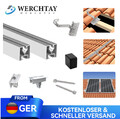 PV Photovoltaik Solarpanel Halterung 2X Montage Set Ziegeldach Befestigung 30mm
