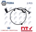 HCA-TY-103 ABS SENSOR DREHZAHLFÜHLER HINTEN NTY 2PCS NEU OE QUALITÄT