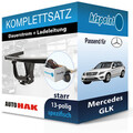 Für Mercedes GLK 08-15 AUTO HAK Anhängerkupplung starr + 13polig E-Satz neu