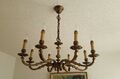 Kronleuchter Lampe Deckenleuchte Licht alt Bronze Farben 8 armig achtarmig edel