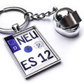 Schlüsselanhänger Motorrad Kennzeichen Nummernschild Helm Individuell Geschenk