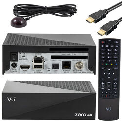 VU Zero 4K UHD H.265 HEVC Linux Enigma2 1x DVB-S2X Multistream Tuner Schwarz HD