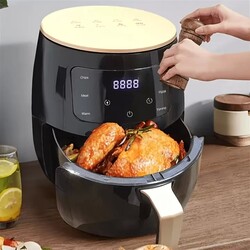 Heißluftfritteuse 6L Friteuse Heissluft Fritteusen Air Fryer mit LED-Touchscreen
