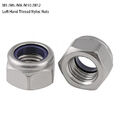Selbstsichernde mit Linksgewinde M5-M12 Edelstahl V2A Stoppmuttern DIN 985 links