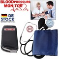 Manuelles Aneroid Oberarm Blutdruckmessgerät mit Doppelkopf Stethoskop Blutdruck