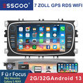 DAB+ Android 32G Autoradio NAV GPS Carplay Für Ford Focus MK2 Mondeo S C-max KAM
