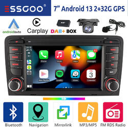 Für Audi A3 S3 RS3 8V 8P DAB+ Carplay Autoradio 32G Android 13 GPS Navi WIFI KAM