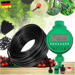 Micro Automatisch Bewässerungssystem Tropfschlauch Bewässerung Timer Garten NEU