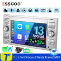 Autoradio DAB+ Android 13 GPS Carplay RDS Kam Für Ford Focus Transit MK7 C S-Max