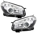 Scheinwerfer Set für Nissan Qashqai 1 2010-2013 Qashqai +2 Facelift H7 Halogen