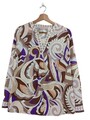 THOM BY THOMAS RATH Blusenshirt Damen Bluse Gr. DE 34 lila-braun-wollweiß