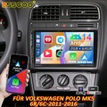 DAB+ 2+64G Autoradio Apple Carplay Android14 GPS USB Kamera Für VW Polo 6R 6C 9N