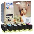 6 Original Druckerpatronen Epson 378 T37884 Expression Photo HD XP-15000