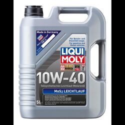 LIQUI MOLY MoS2 Leichtlauf Motoröl 10W-40 Teilsynthetisch Motorenöl 5 Liter