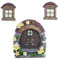 Micro Landschaft Dekoration Harz Fee Fenster Gnome Tür Fenster