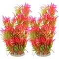 2 Pcs Künstliche Aquarienpflanze Pflanzen Aquarium Plastikaquariumpflanzen