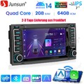 2+64G Android 14 Carplay Für VW Touareg 7L 2002-2009 Autoradio GPS Navi WIFI RDS