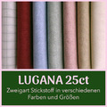 Zweigart LUGANA Stickstoff Evenweave 25ct | Verschiedene Farben | 10 Stiche/1cm