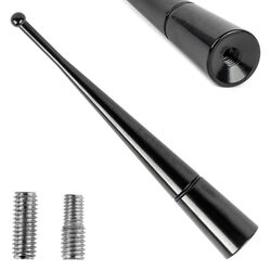 Mini 10 cm Kurzstab Antenne schwarz Dachantenne Radio Aluminium AM FM KFZ Auto