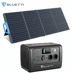 BLUETTI EB70 1000W Powerstation 716Wh Tragbare Stromerzeuger mit 120W Solarpanel Inkl. 0% MwSt. für Berechtigte nach § 12 Abs. 3 UStG*