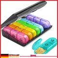 Tablettenbox 7 Tage 3 Fächer Einfaches Füllen - Medikamentenbox - Pillendose🔥
