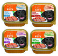 MY HAPPY PETS Hundefutter feine Pastete 4 Sorten 36 x 300g 55% Fleischanteil
