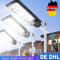 LED Straßenlampe mit Bewegungsmelder Sensor Solar Straßenlaterne Fernbedienung+