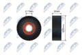 NTY Rnk-Su-016 Spannrolle Keilrippenriemen für Suzuki Kizashi Grand 2005 ->