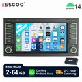Für VW T5 Multivan Transporter DAB+ 64G Android 14 Autoradio Carplay Navi RDS BT
