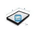UFI 53.151.00 Innenraumfilter Pollenfilter für OPEL ANTARA