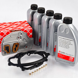FEBI BILSTEIN 106101 Hydraulikfiltersatz 5L ATF Öl Automatikgetriebe für Altea