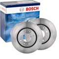 2X BOSCH BREMSSCHEIBEN 260mm BELÜFTET VORNE PASSEND FÜR PEUGEOT 406